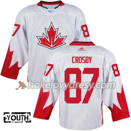 Dětské Hokejový Dres Kanada Sidney Crosby 87 Světový pohár v ledním hokeji 2016 Bílá